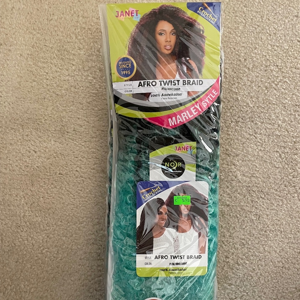 Janet Afro Twist Braid - PT1B/Mint/Lmint